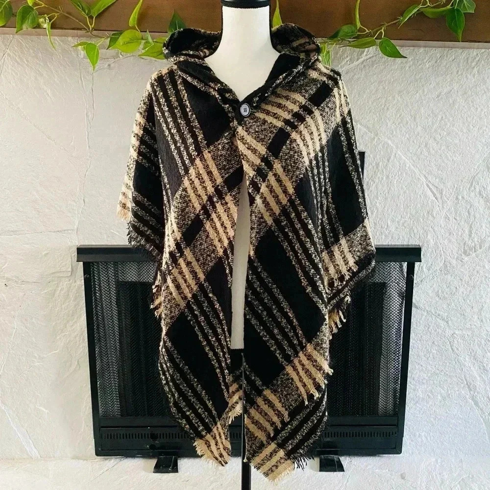 100% acrylic poncho